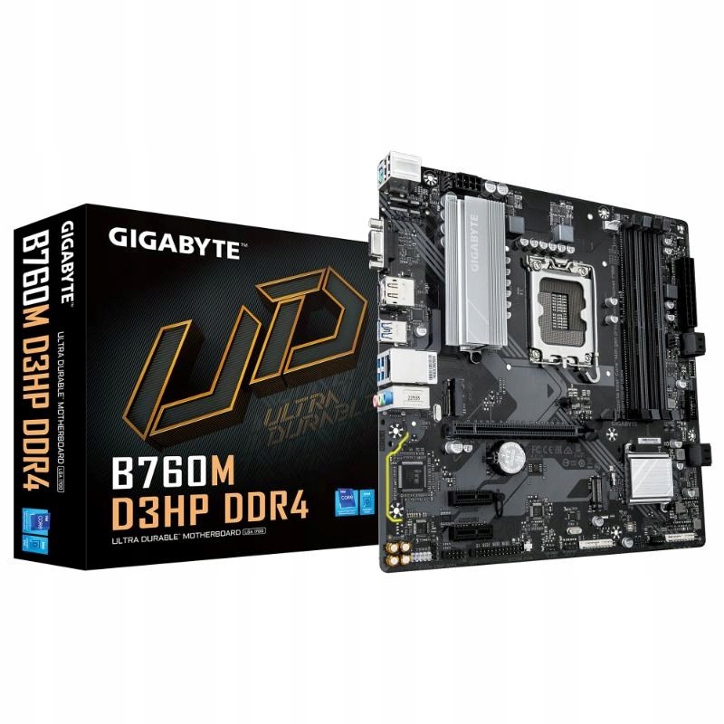 Gigabyte Mb Sc LGA1700 B760M D3HP DDR4, Intel B760, 4xDDR4, 1xDP, …