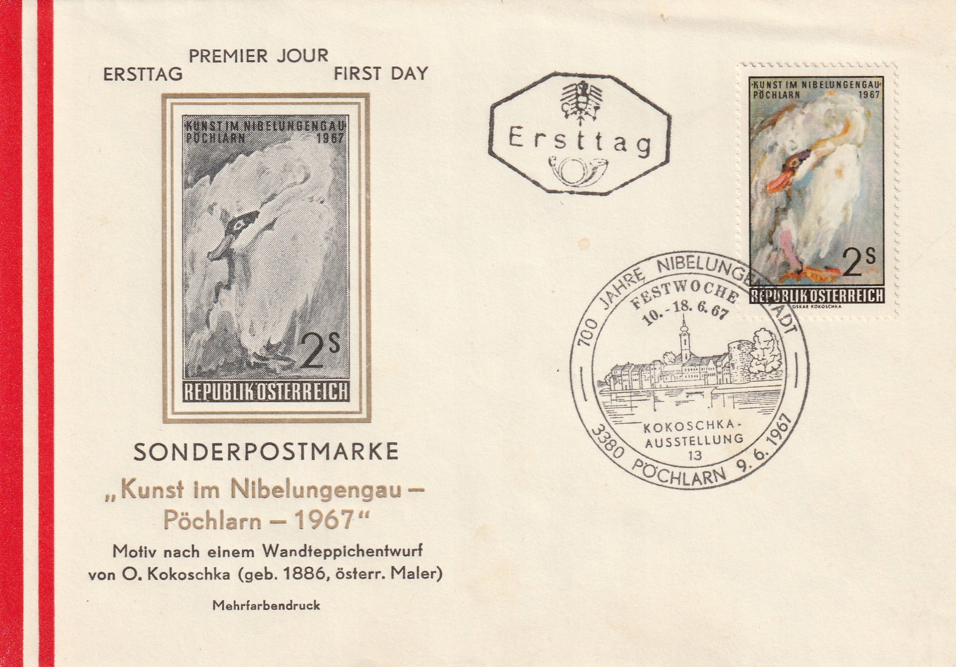 A 709. Austria - FDC 1967.rok