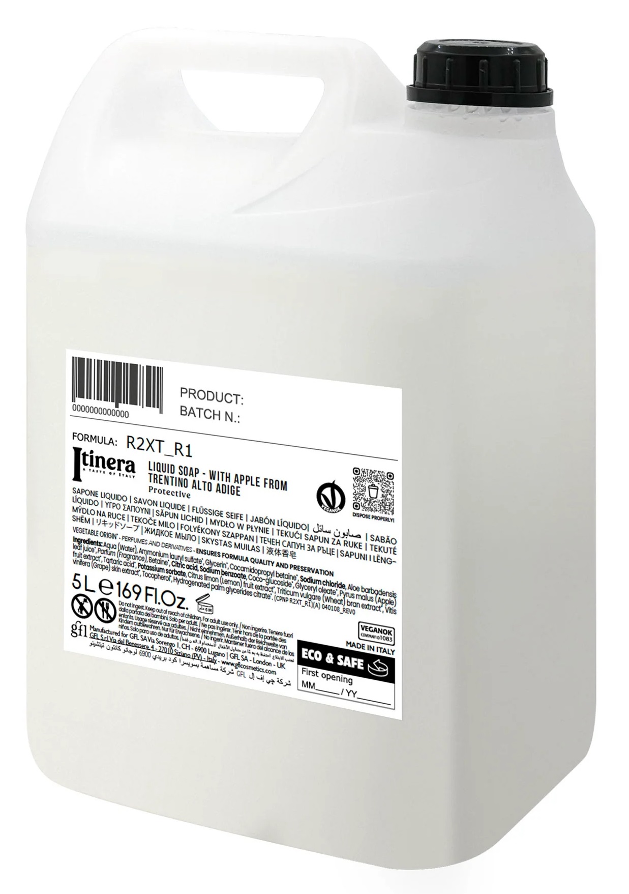 Naturalne Mydło w Płynie z Jabłkiem 5l Hotelowe Regeneracja Ochrona Itinera