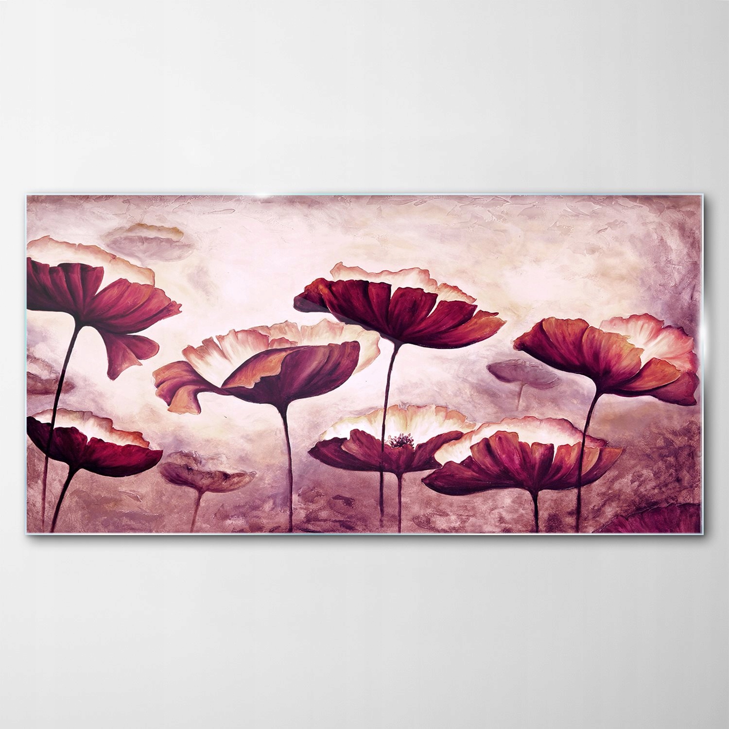 Obraz na skle Dekor Maki Rastlina Kvet 100x50