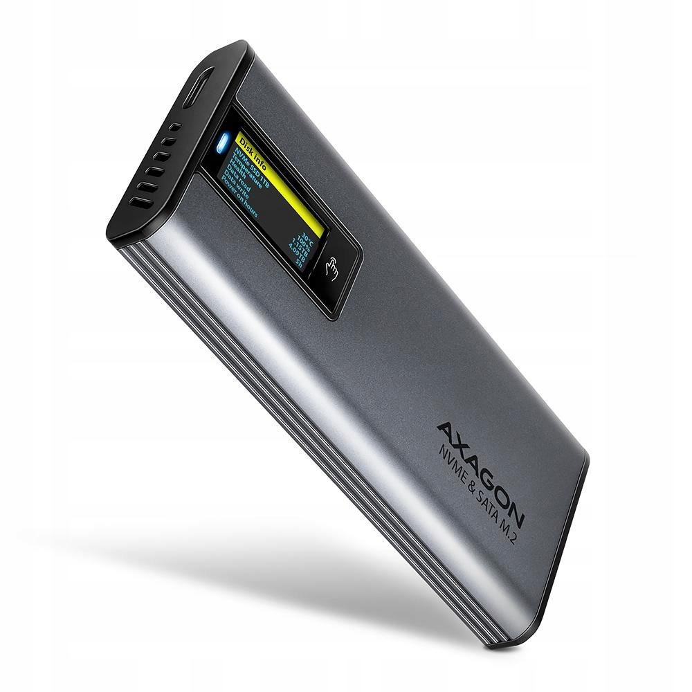 Obudowa zewnętrzna Axagon do dysków M.2 NVMe & Sata Ssd/ Usb-c 3.2 G2 s