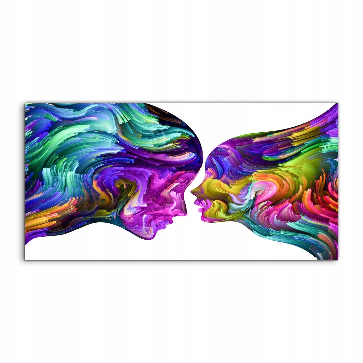 

Fotoobraz 140x70 nowoczesny Dwie Twarze Art Sztuka