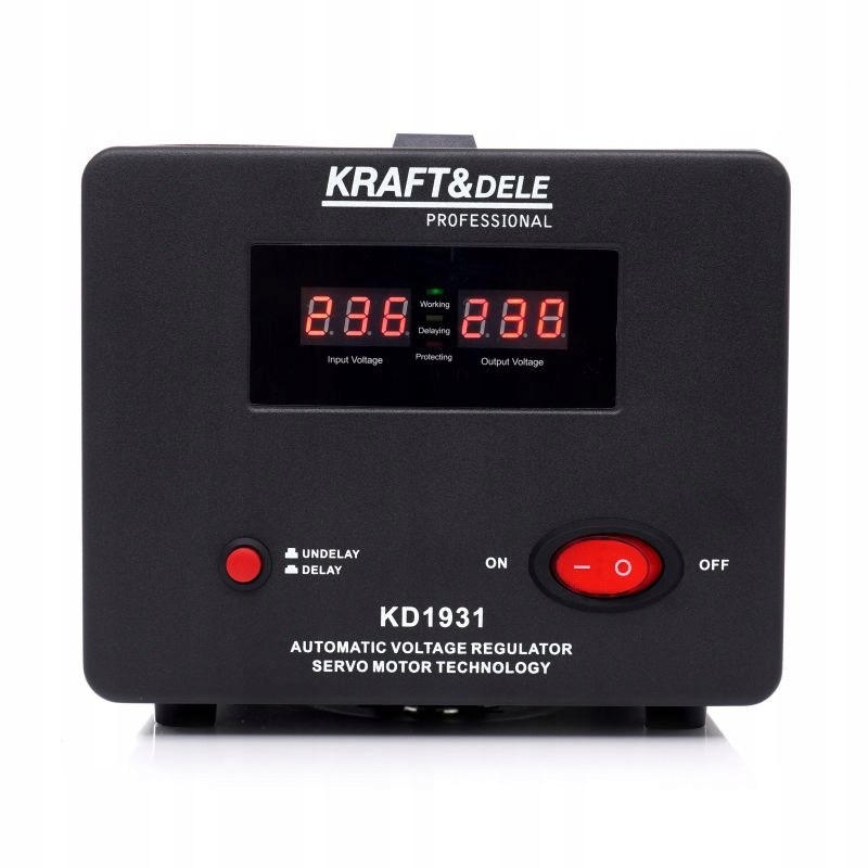 STABILIZATOR NAPIĘCIA PRĄDU AVR 1000VA 230V KD1931 Marka Kraft&Dele