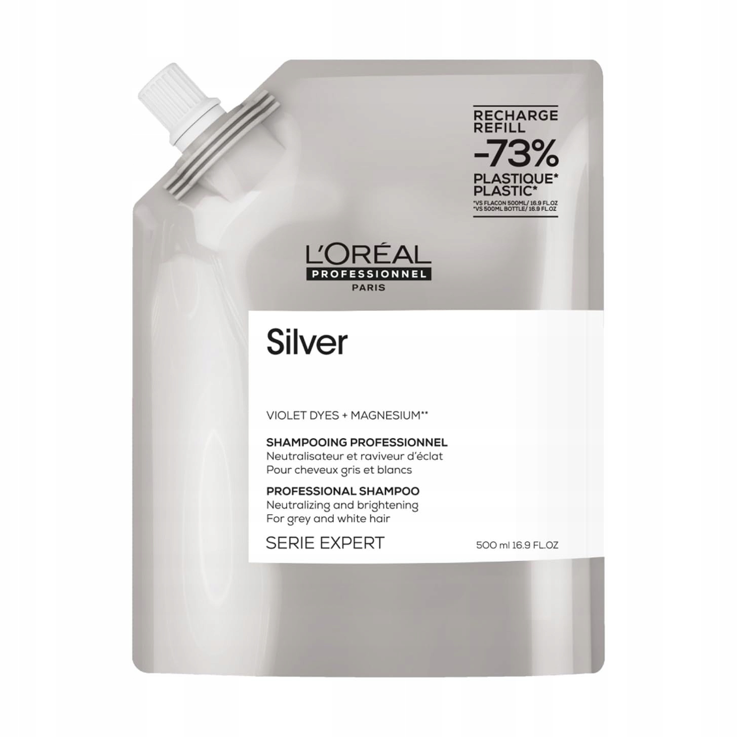 L'oreal Professionnel Silver Shampoo Pro Šedé A Bílé Vlasy hořčík Silv