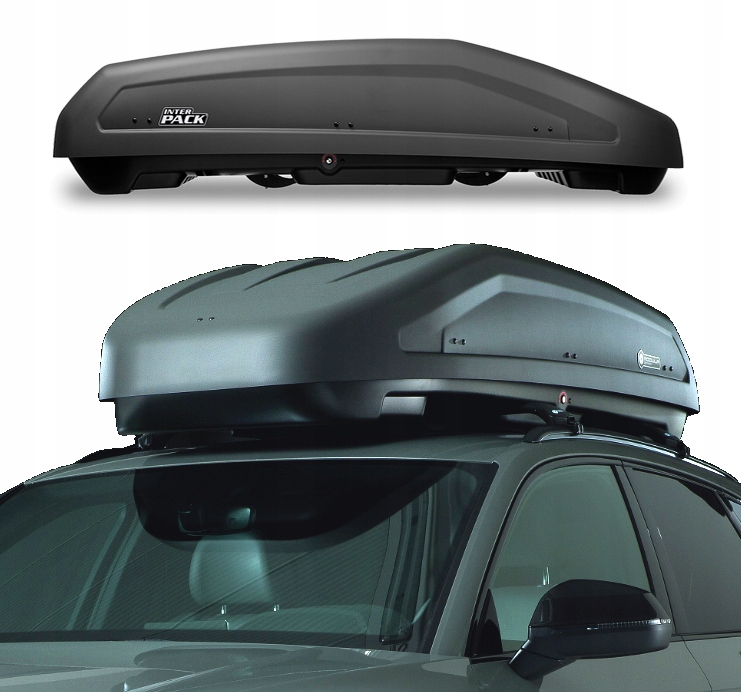 Box boks kufer dachowy INTER PACK VIRGO M 470L ANTRACYT MAT / DUŻY