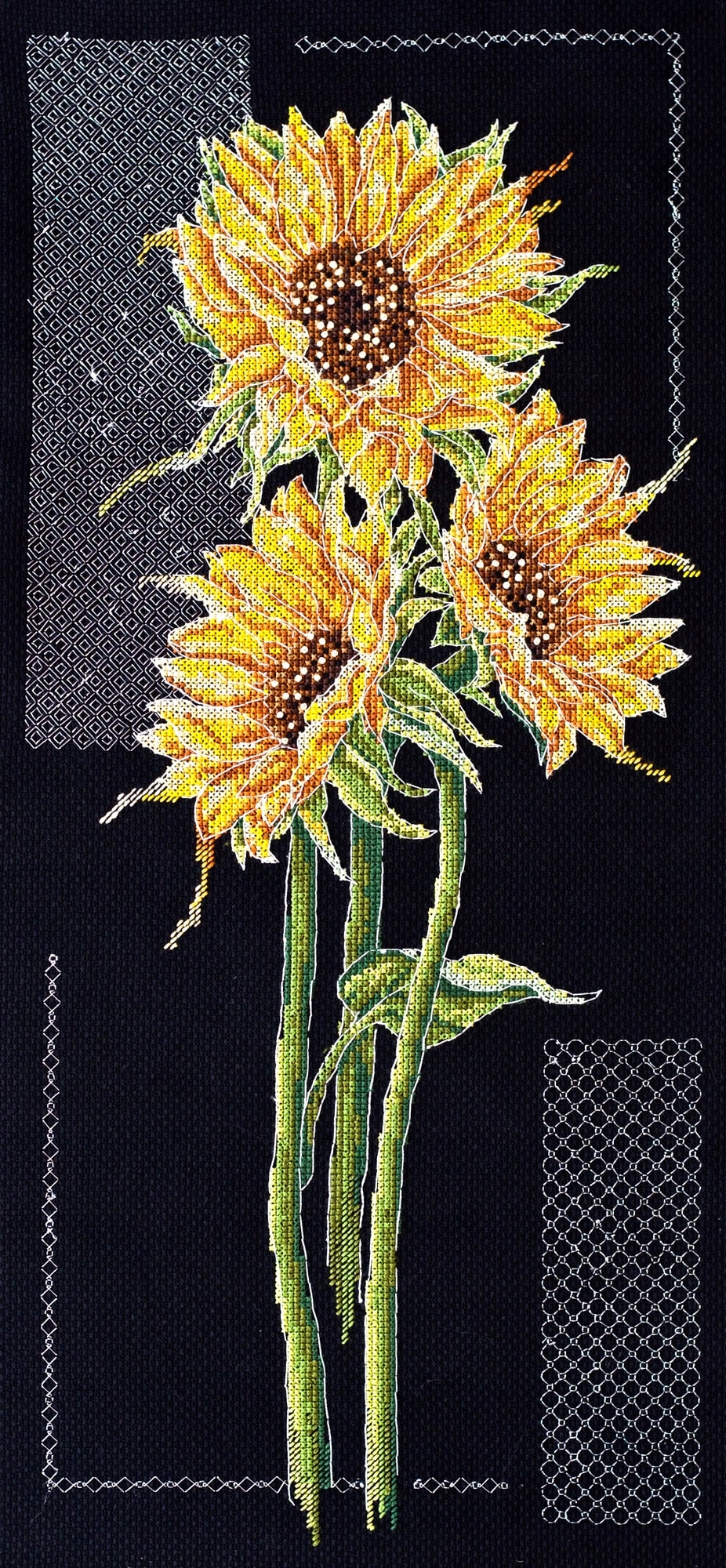 Křížková sada výšivka "Bright sunflowers".
