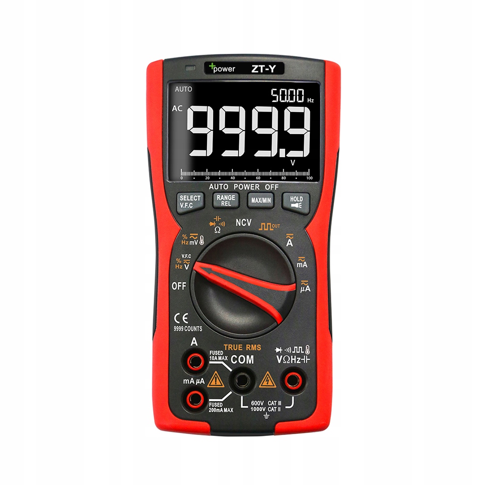 Miernik Multimetr cyfrowy +Power Zt-y Generator Ncv