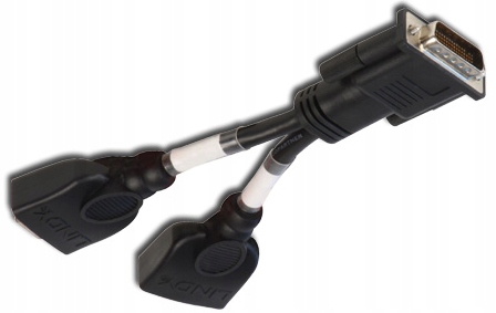 PRZEJŚCIÓWKA ADAPTER DMS59 NA 2 x VGA LINDY 41010 Kod producenta 41010