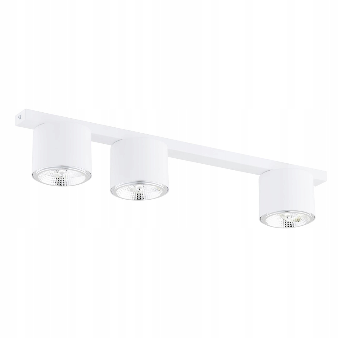 Trojitá biela stropná lampa minimalistická 70 cm 3 body Emibig