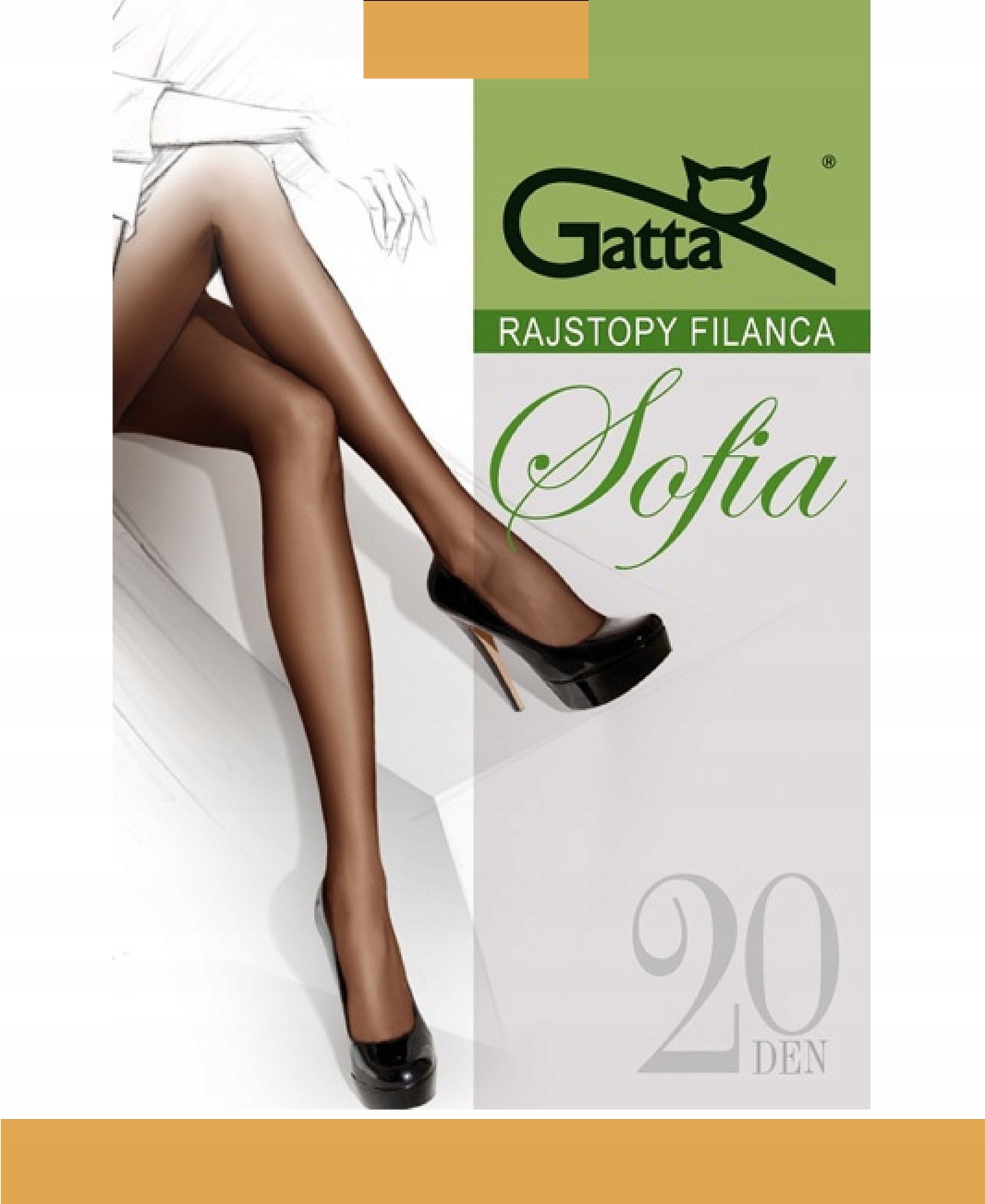 

Gatta Sofia Rajstopy dam. 20 Den wz.00/4-L/Golden