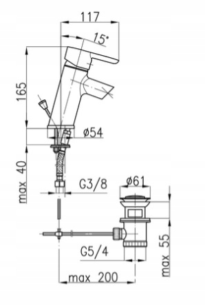 Bateria umywalkowa stojąca chrom Kfa EAN (GTIN) 5907571474078