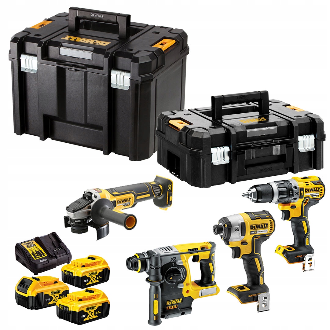 Sada DeWALT DCK422P3T 4 nástrojů 18V DCH273+ DCD796+ DCF887+ DCG405+3x5Ah