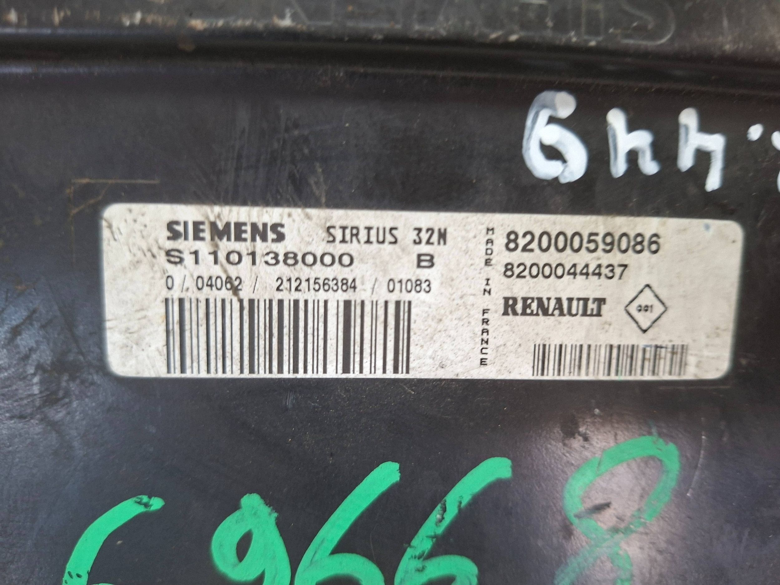 computer S110138000 8200059086 8200044437 RENAULT 1.4 1.6 e
