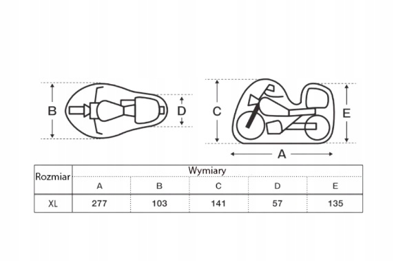 Pokrowiec HONDA GL 1500 1800 GOLDWING HARLEY DAVIDSON ELECTRA miejsce kufer Producent Biketec