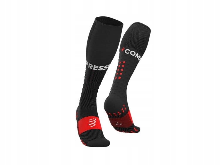 Compressport Skarpety kompresyjne Full Socks Run czarne (Rozmiar 45-48)