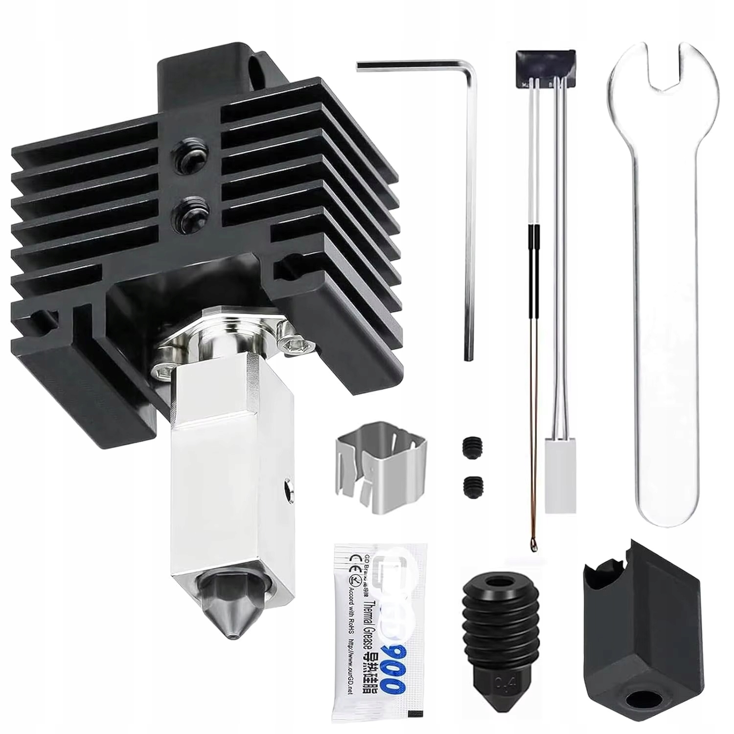 Hotend Bambu Lab V 2.0 High Flow 0,4 mm z miedzianym blokiem grzewczym