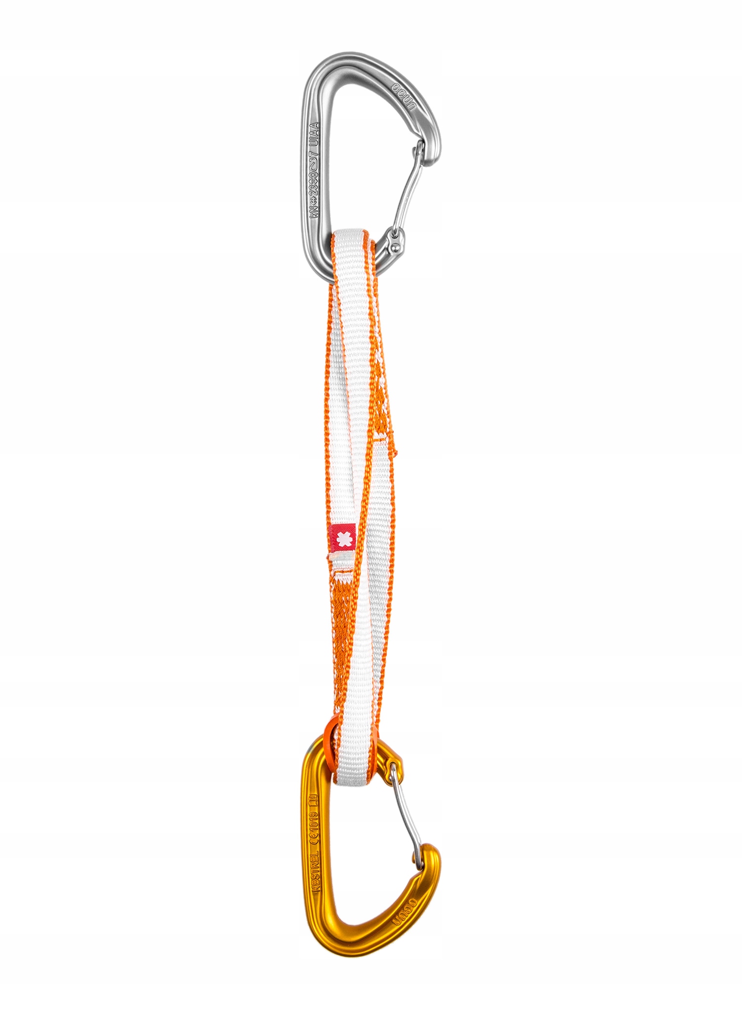 Horolezecký expres Ocun Kestrel Qd St-Sling Dyn 12 60 cm oranžová barva