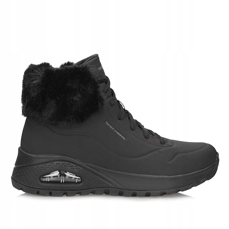 Kotníkové Boty zateplené boty Skechers 167274/BBK Uno Rugged Fall Air Black