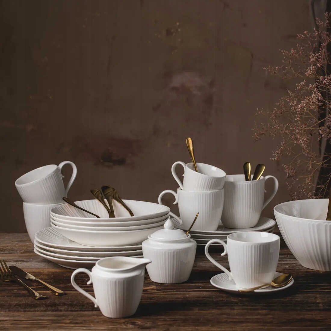 SPODEK PORCELANOWY PERLA AMBITION 14 CM BIAŁY Materiał wykonania porcelana