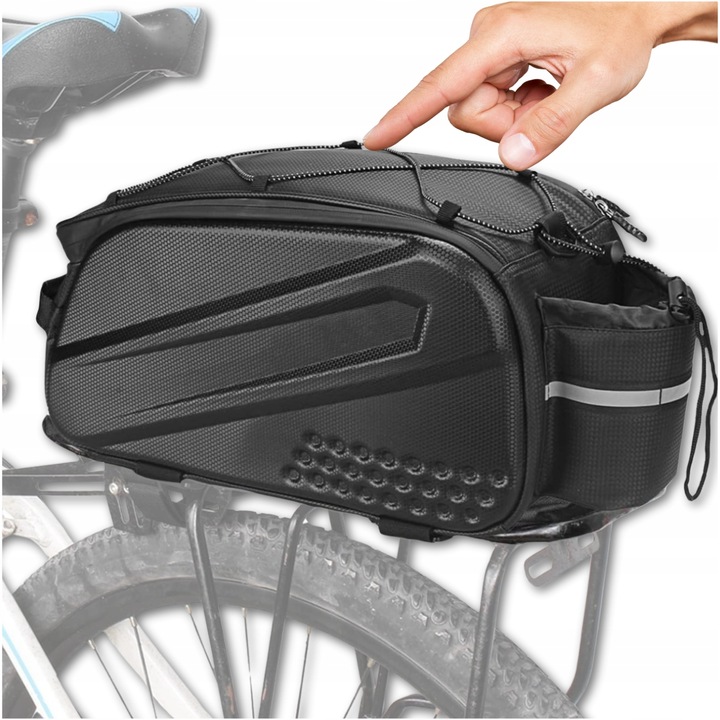 Torba Na Bagażnik Rower Sakwa Rowerowa Odblaskowa Kufer Pojemna Usztywniana