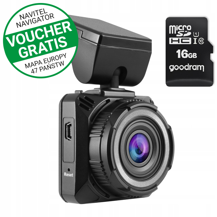 

Wideorejestrator Navitel R600 Gps Karta 16 Gb