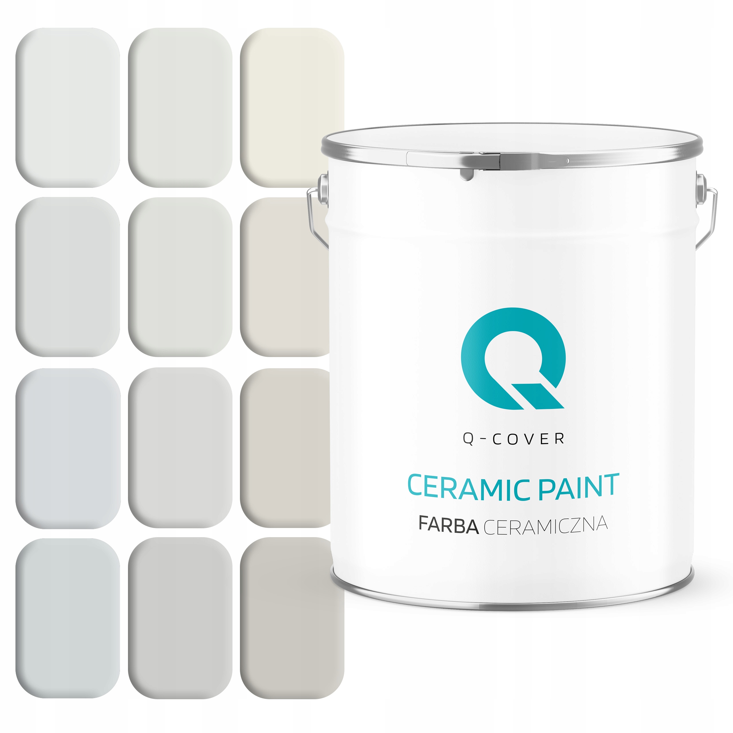 Keramická Farba Na Stenu Hlboká Matná 5L Biela Šedá Odtiene Na Výber