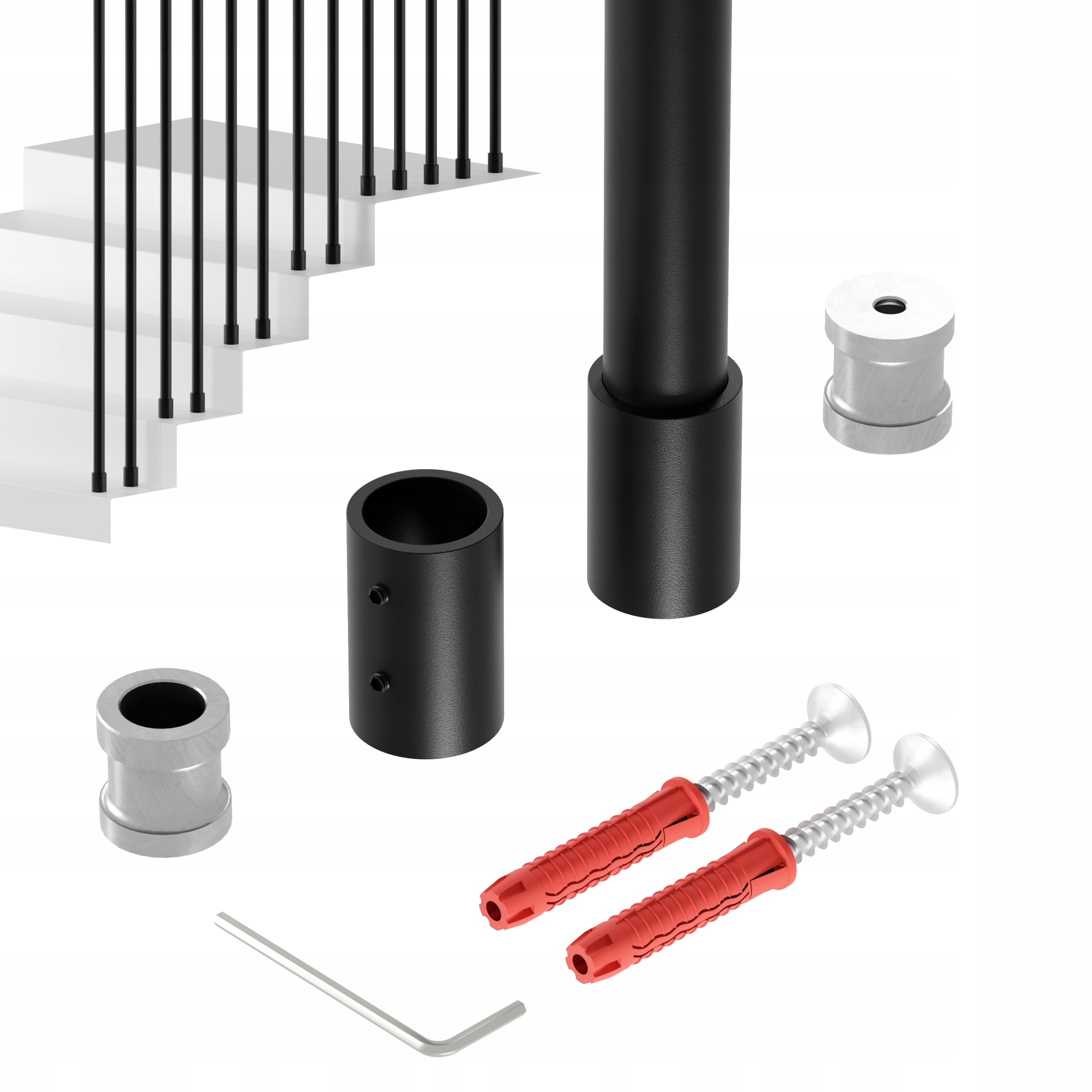 Zábradlí Na Schody Barierka Sloupek Struktura fi 20 mm 400 CM Harfa Noa