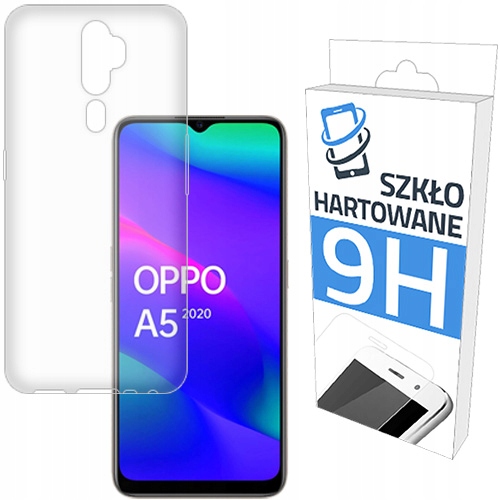 

Etui Slim Case + Szkło Hartowane do Oppo A5 2020