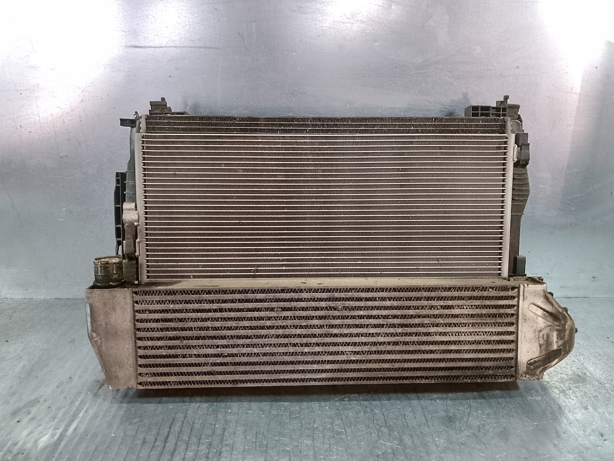 ZESTAW CHŁODNIC WODA KLIMA INTERCOOLER WENTYLATOR RENAULT SCENIC II 1.9