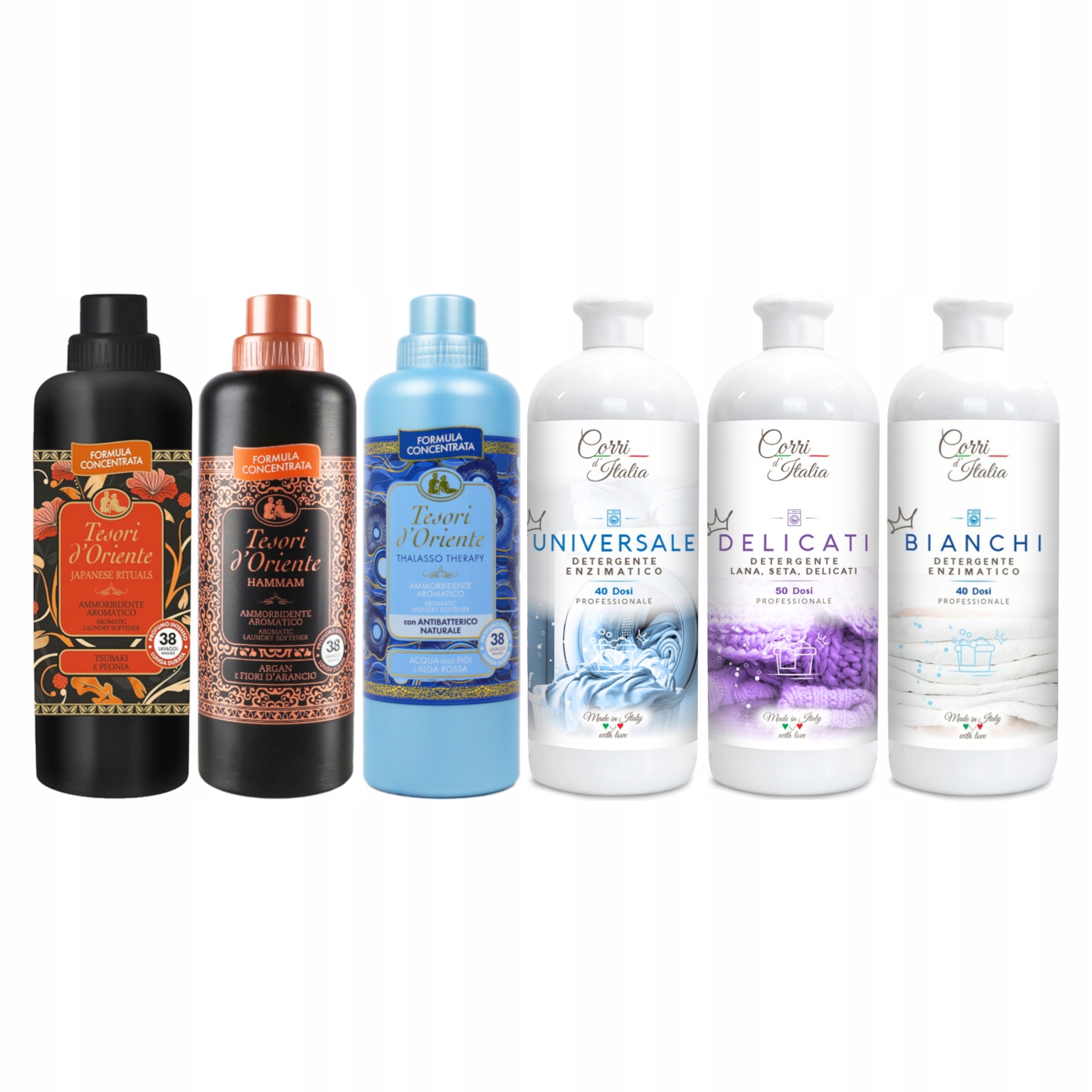Levně Tekutá aviváž Tesori D'oriente Mix 3x 760 Ml Tekutý prací prostředek Corri