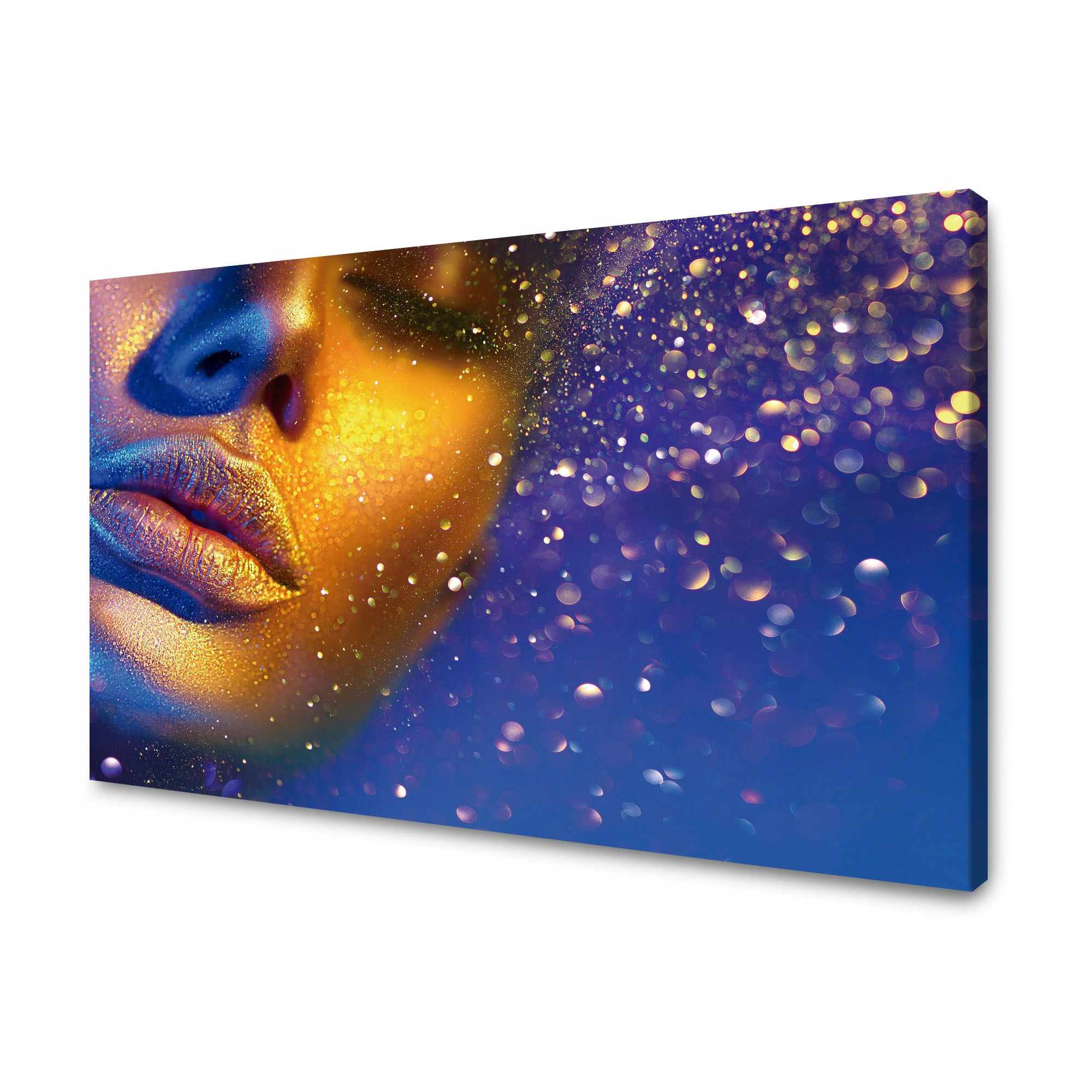 Obraz na plátně Zlatá tvář ženy Moderní umění 120x70 cm