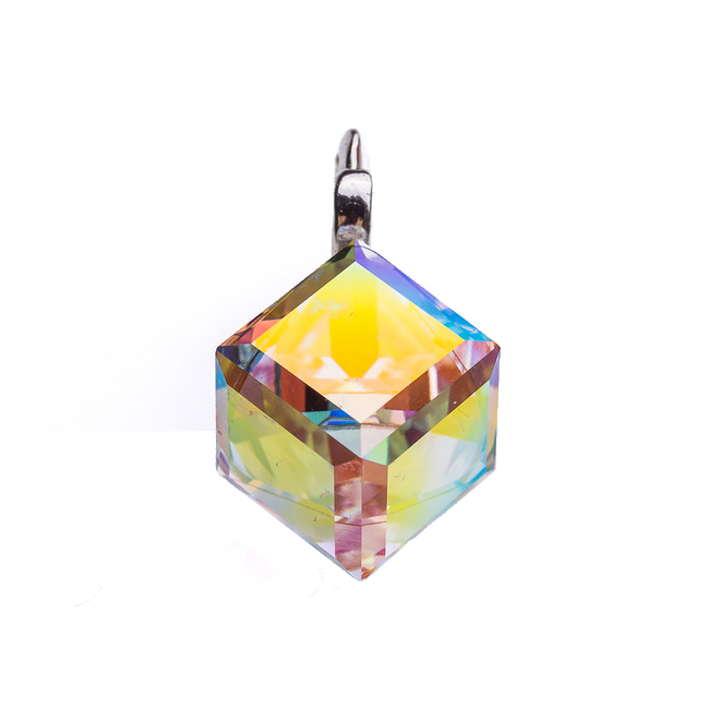 

Wisiorek srebrny 925 z kr. Swarovski Cube 8mm Cab