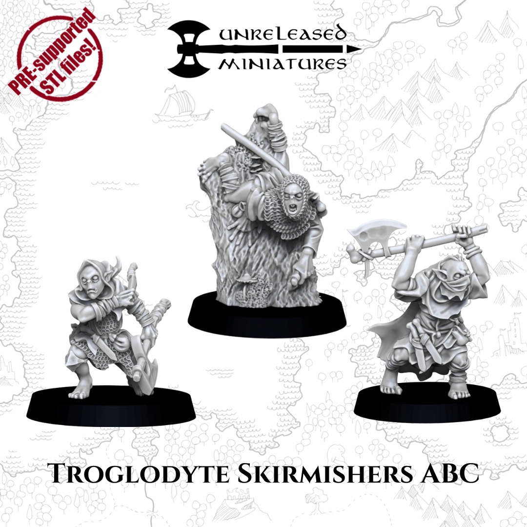 Troglodyte Skirmishers x6 - 3dmonkey