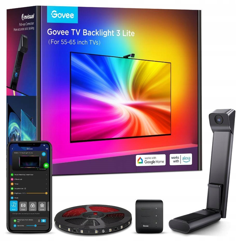 Govee Tv Backlight 3 Lite Tv 55-65" Smart Led podsvícení Rgbic H60993D1