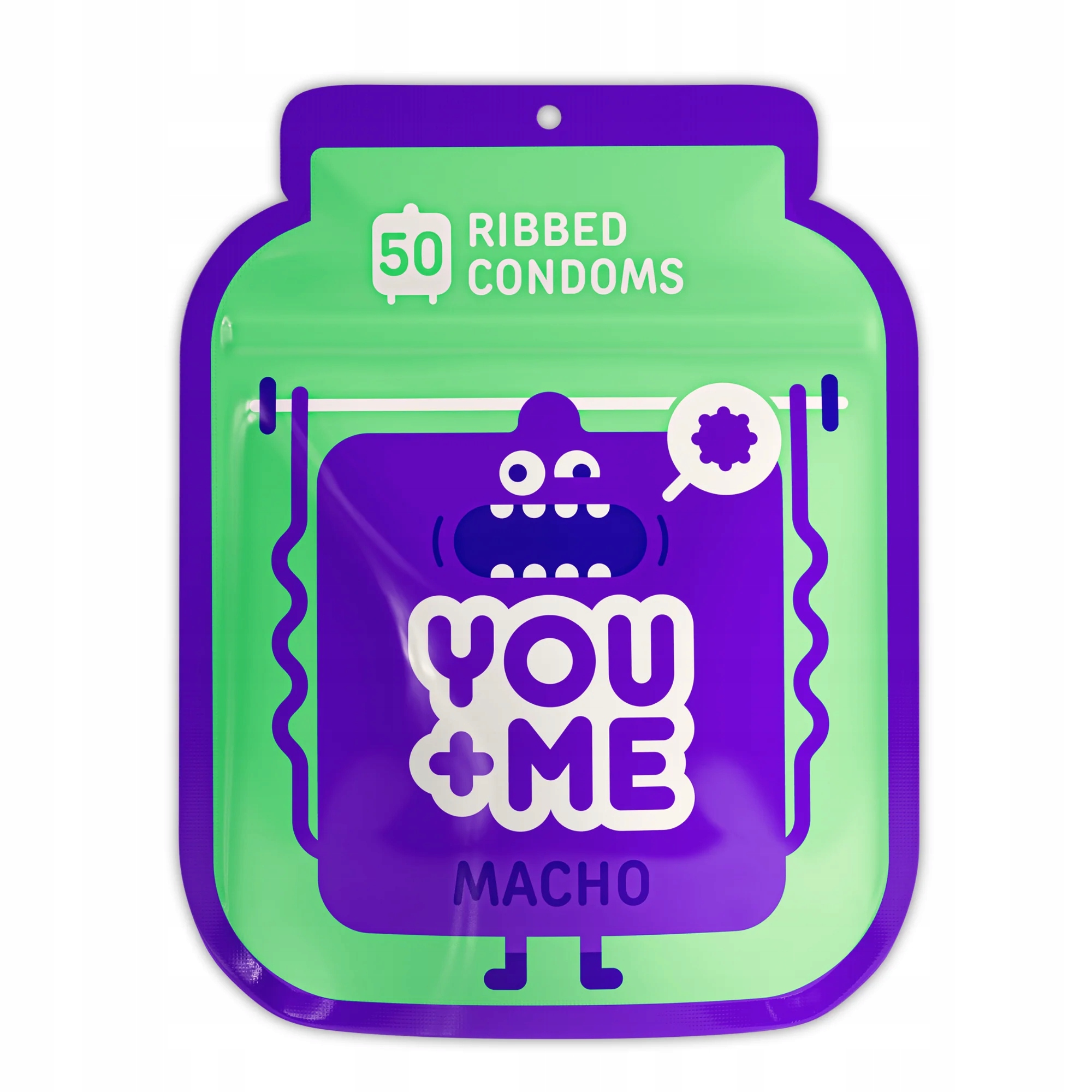 Macho Vegan Condoms With A Ribbed Design