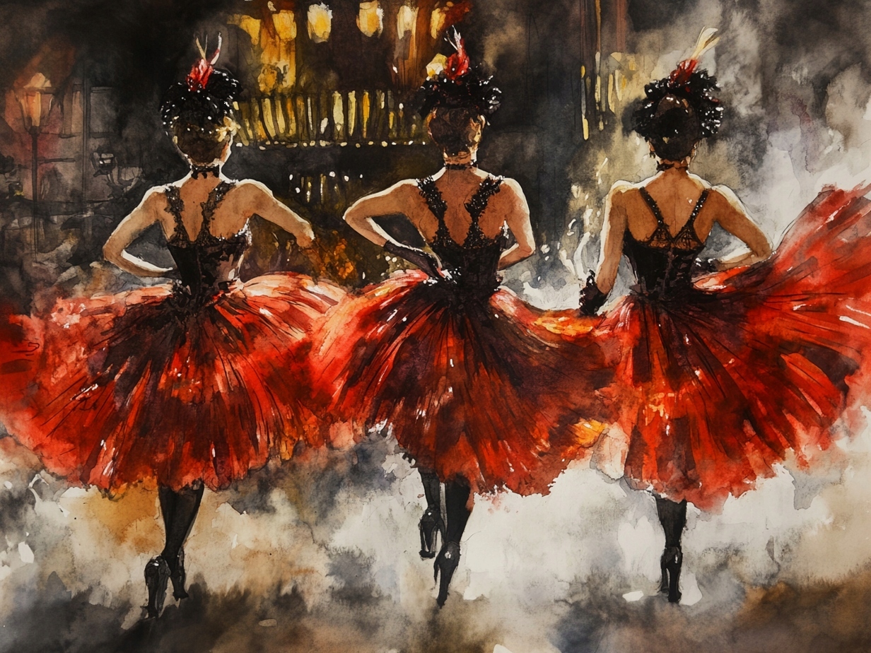 Obraz Na Plátně Canvas Kabaret Hudba Tanec Tanečnice Umělkyně 100x75