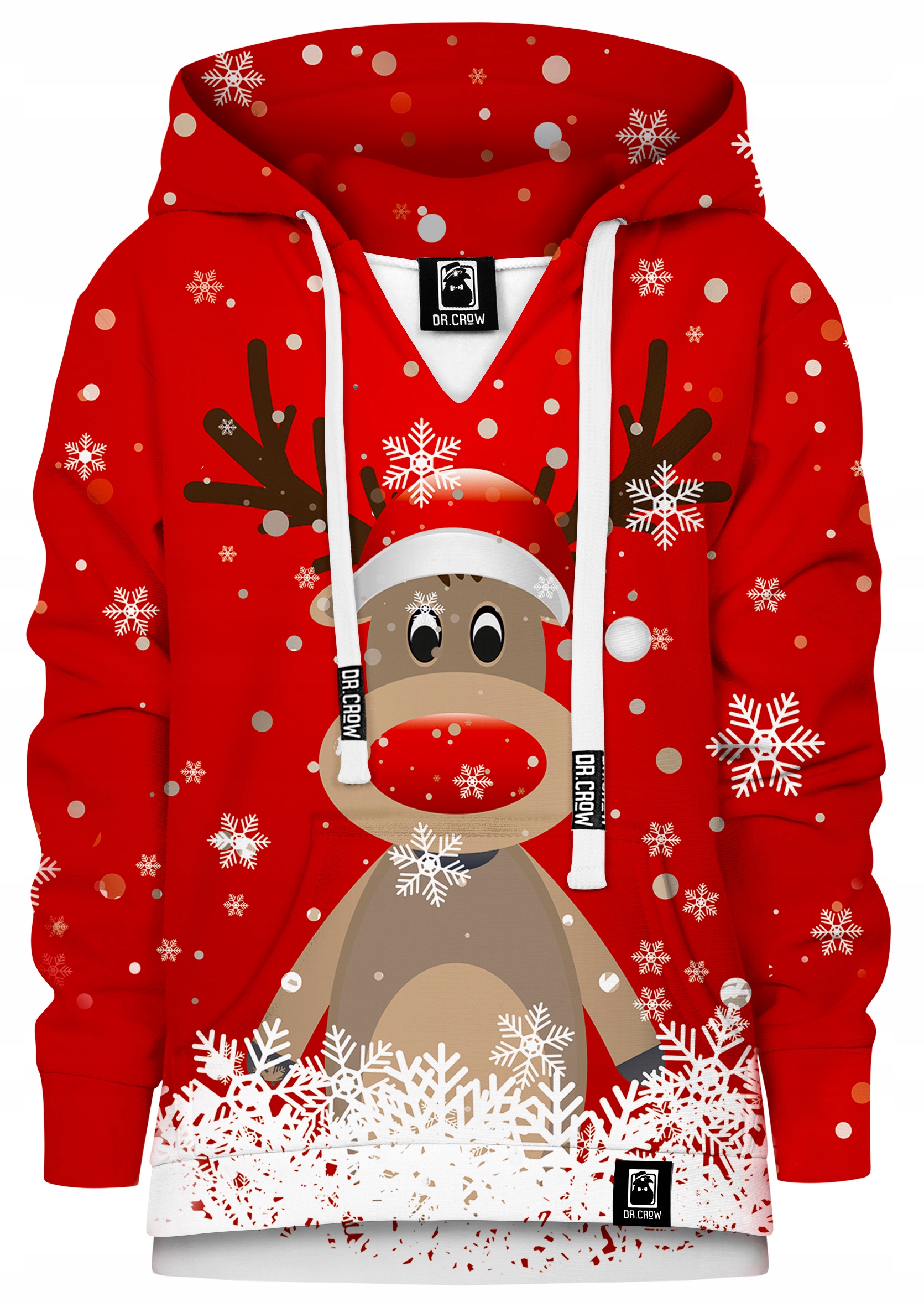 ТОЛСТОВКА ПРАЗДНИЧНАЯ ПЕЧАТЬ РОЖДЕСТВО ПОДАРОК ОЛЕНЬ 6-8