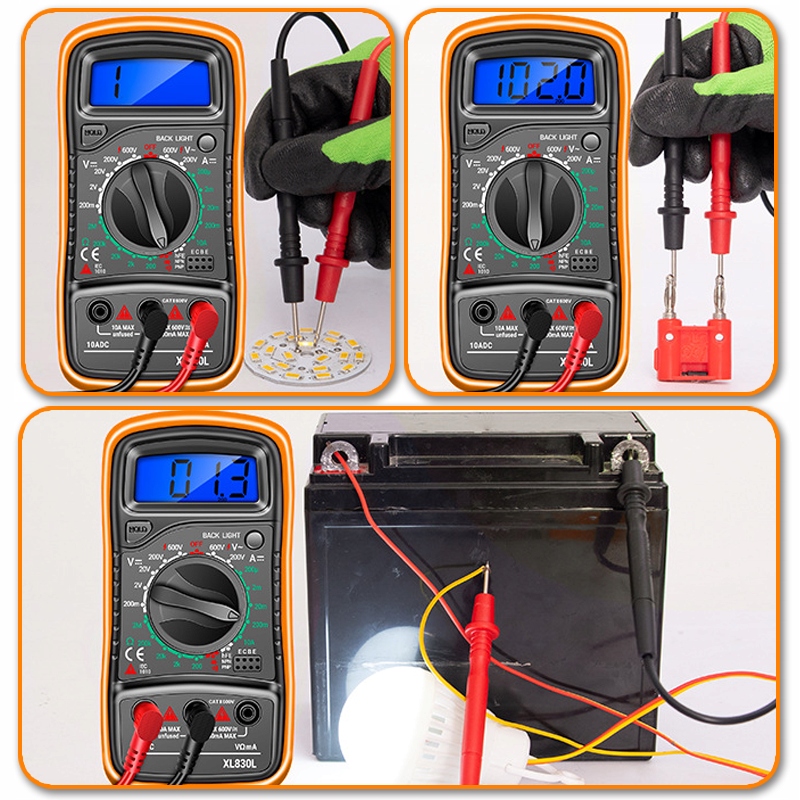 PROFESJONALNY MIERNIK POBORU PRĄDU MULTIMETR CYFROWY ELEKTRYCZNY LCD TESTER Marka Flix