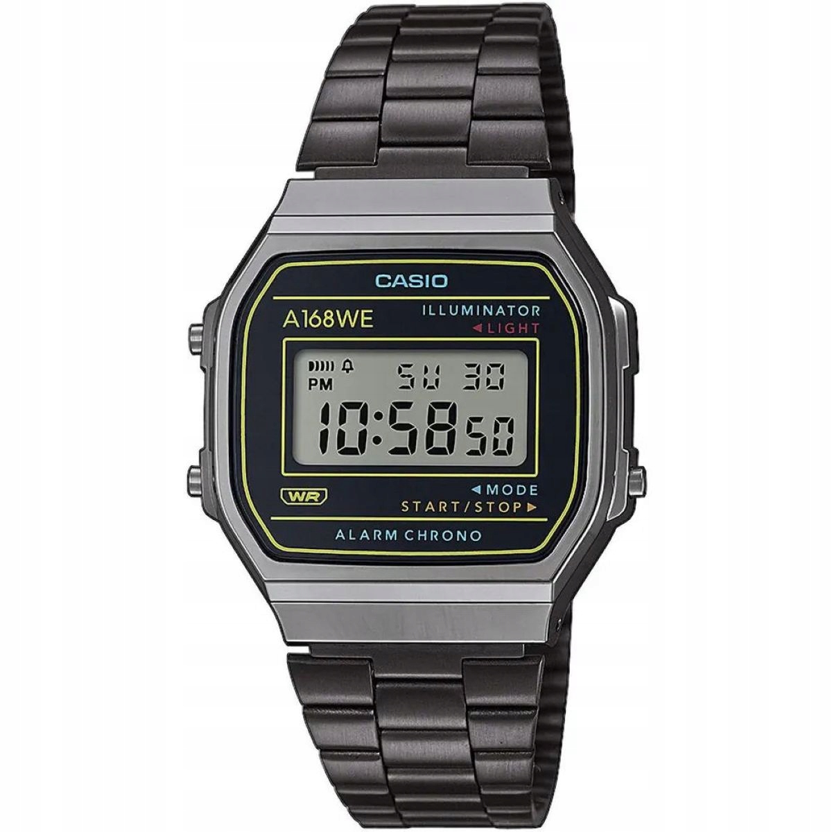 Černé hodinky Casio Vintage ve stylu Retro 168WEHB-1AEF
