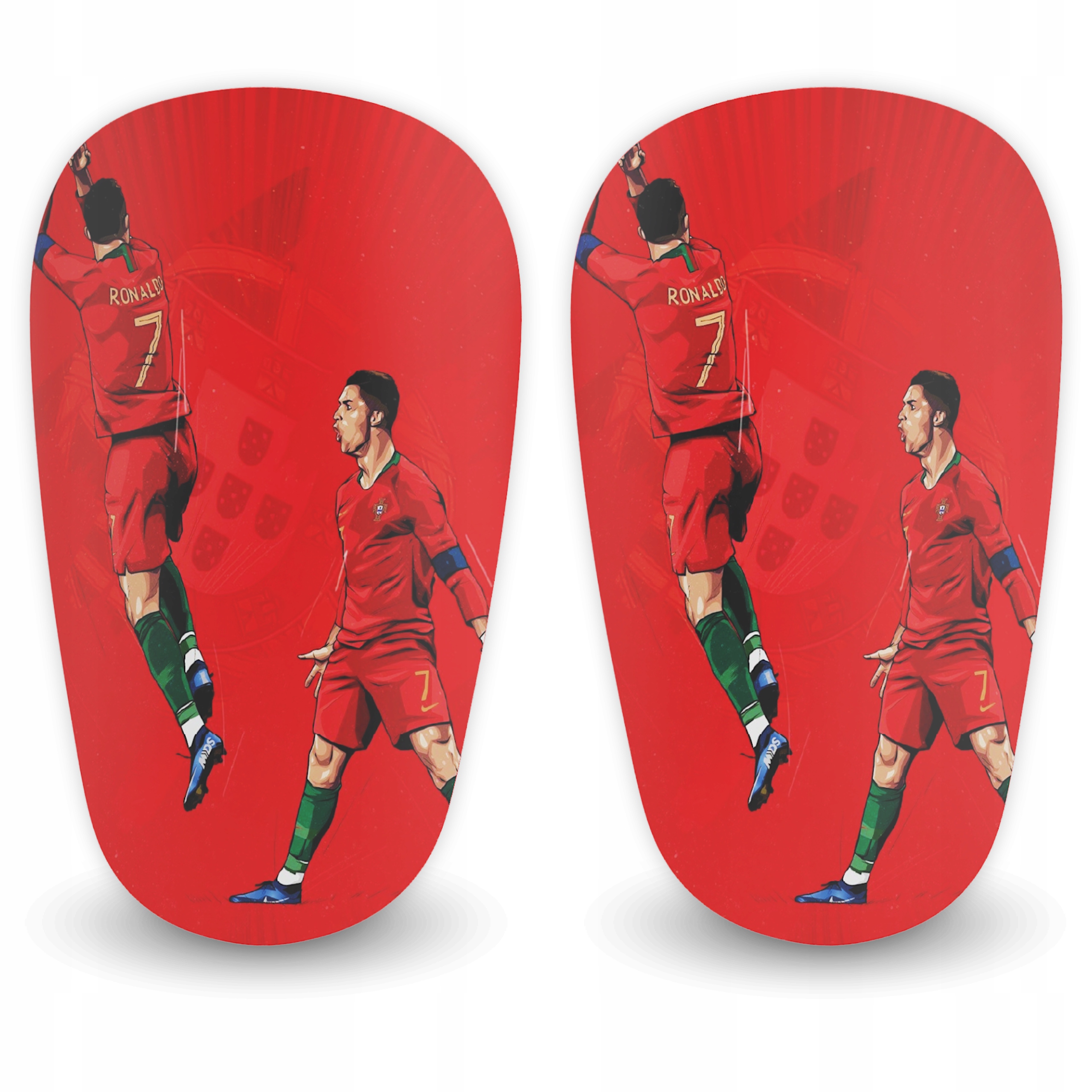 Ochraniacze Piłkarskie Małe Przylegające Lekkie r. S 10x6cm Ronaldo 2