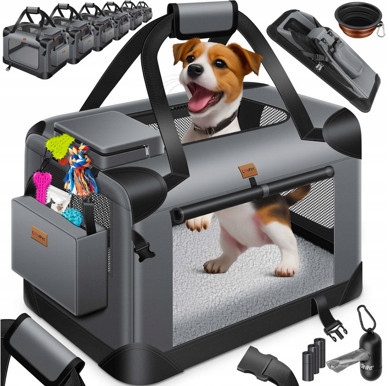 Levně Přepravka pro psa Velikost S 49,5 cm x 34,5 cm x 35 cm