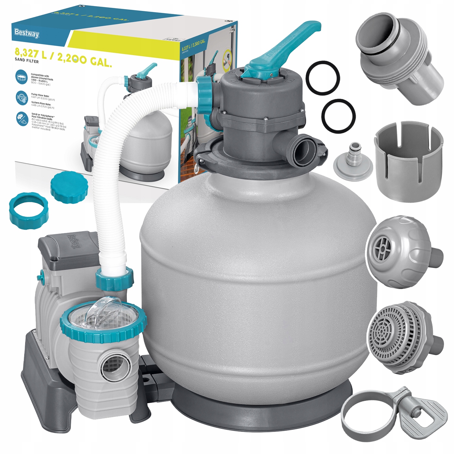Pompa Piaskowa Filtr Basenu 8327 L/h Bestway 58499
