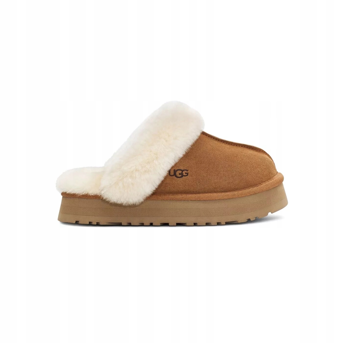 Dámské Pantofle Ugg Disquette 1122550-CHE, hnědý semiš, vlna 37