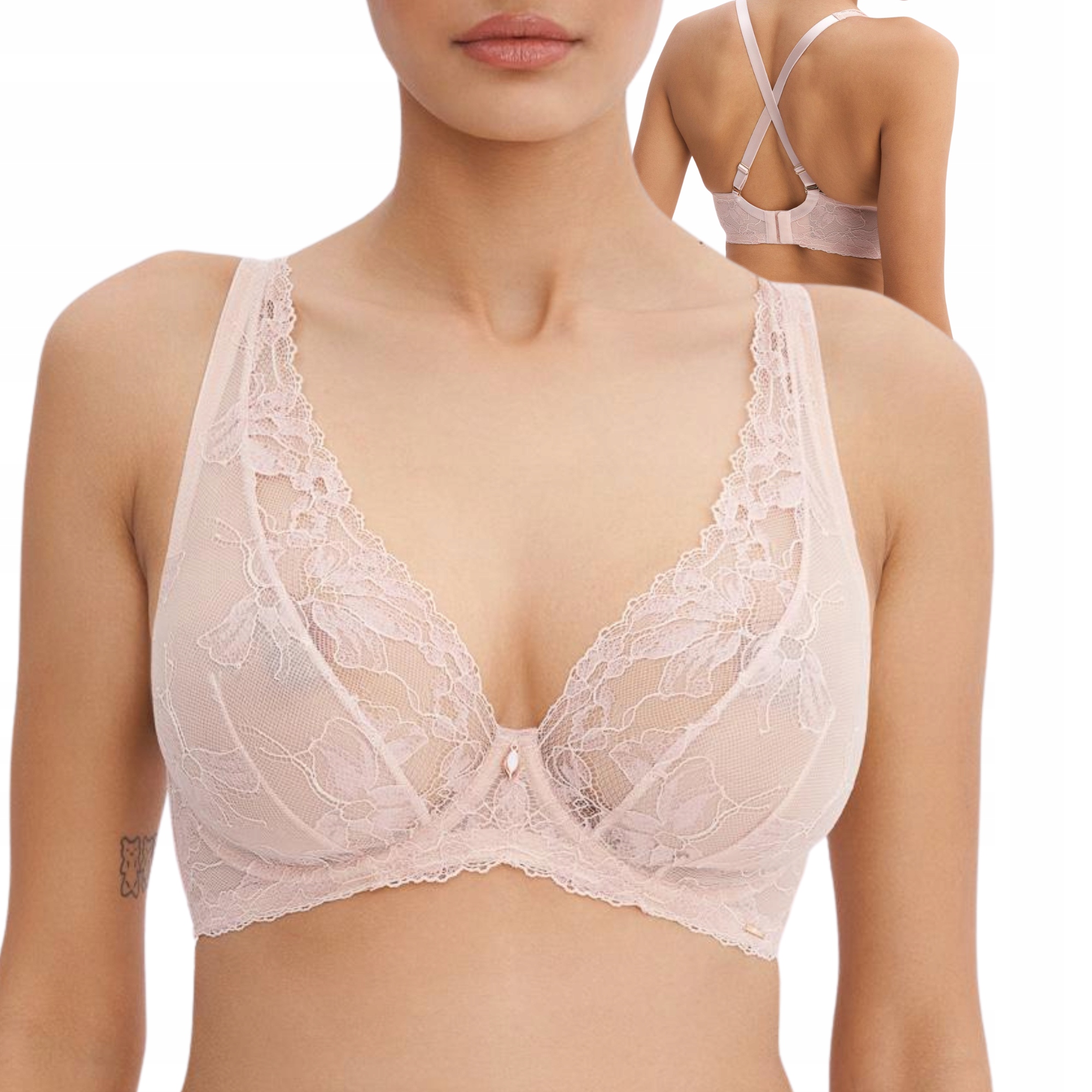 Alles Měkká podprsenka braletka Nothing Loud M Bralette béžová 70F