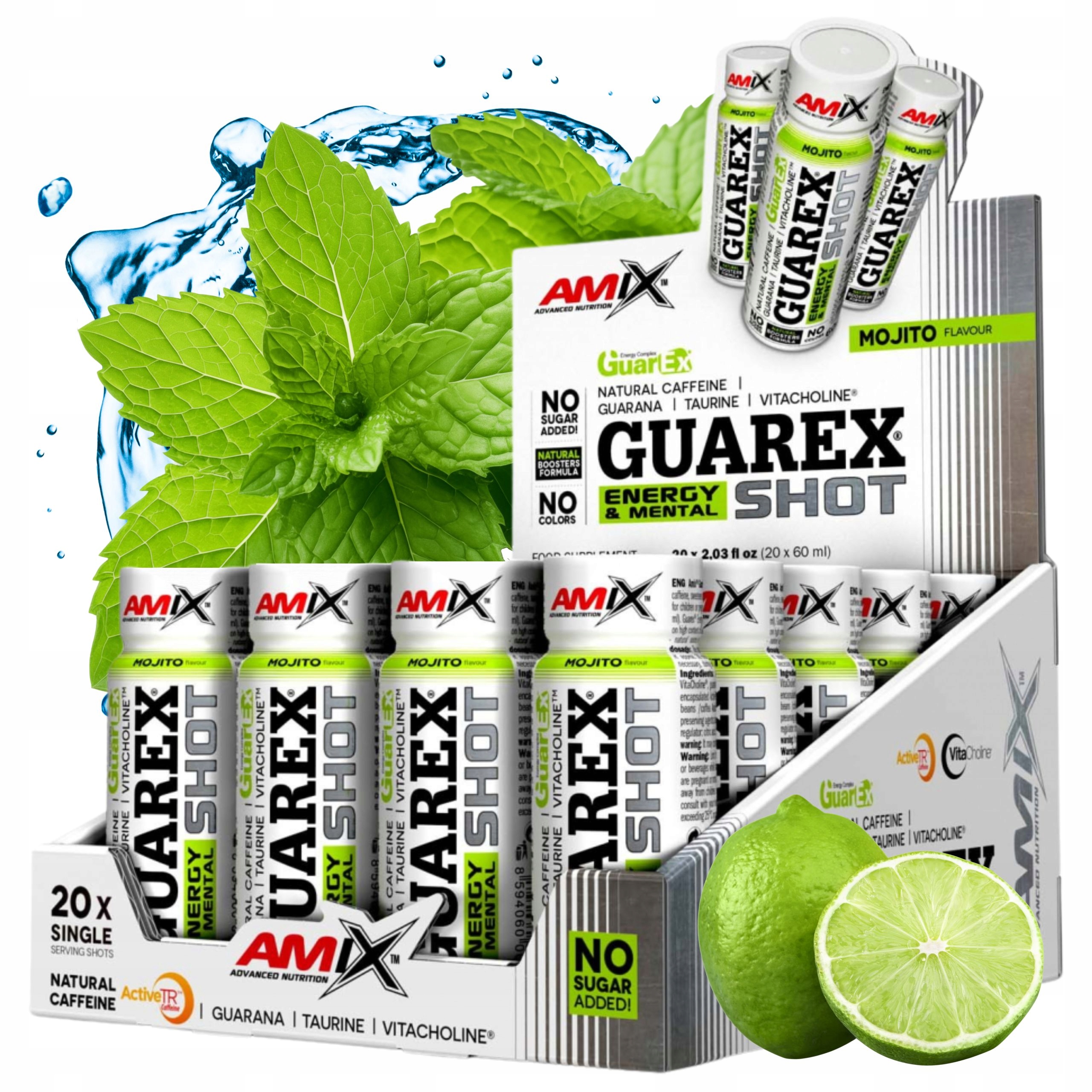 Shot Kofein s guaranou Extrakt z guarany Paměť Koncentrace Povzbuzení