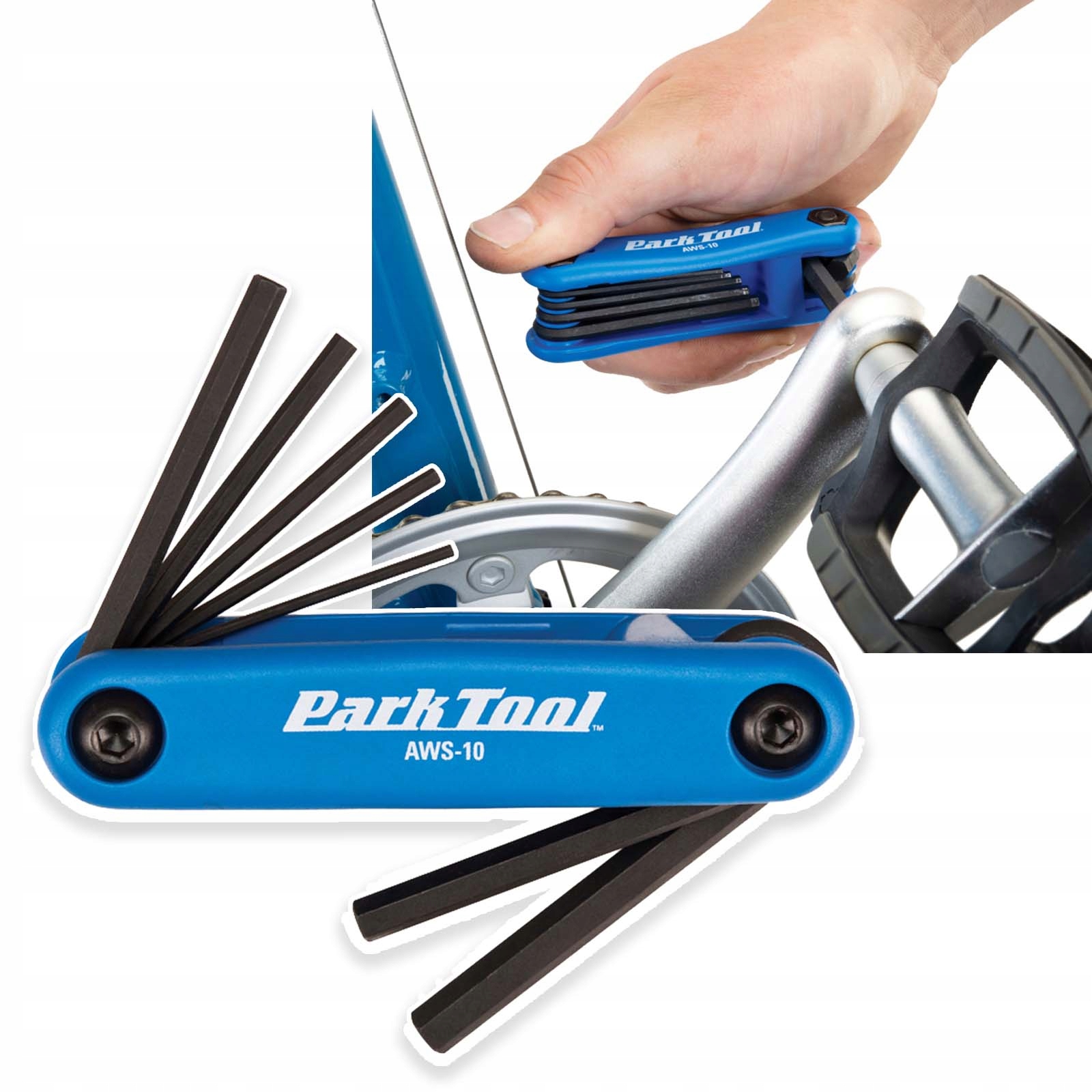 Zestaw 7 kluczy imbus (scyzoryk) Park Tool AWS10 4000854_PARK