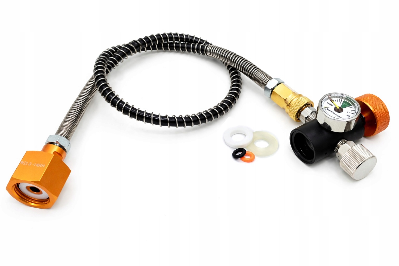 Přepážka S Hadicí Pro Plnění Nábojů Sodastream Modrá Hadička