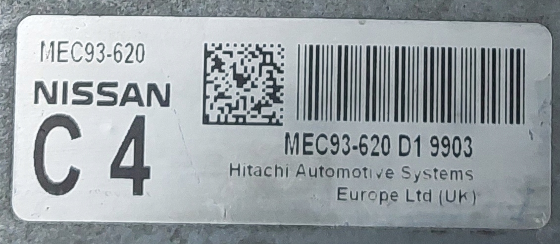 Sterownik Hitachi Nissan MEC93-620 D1 Producent części Hitachi