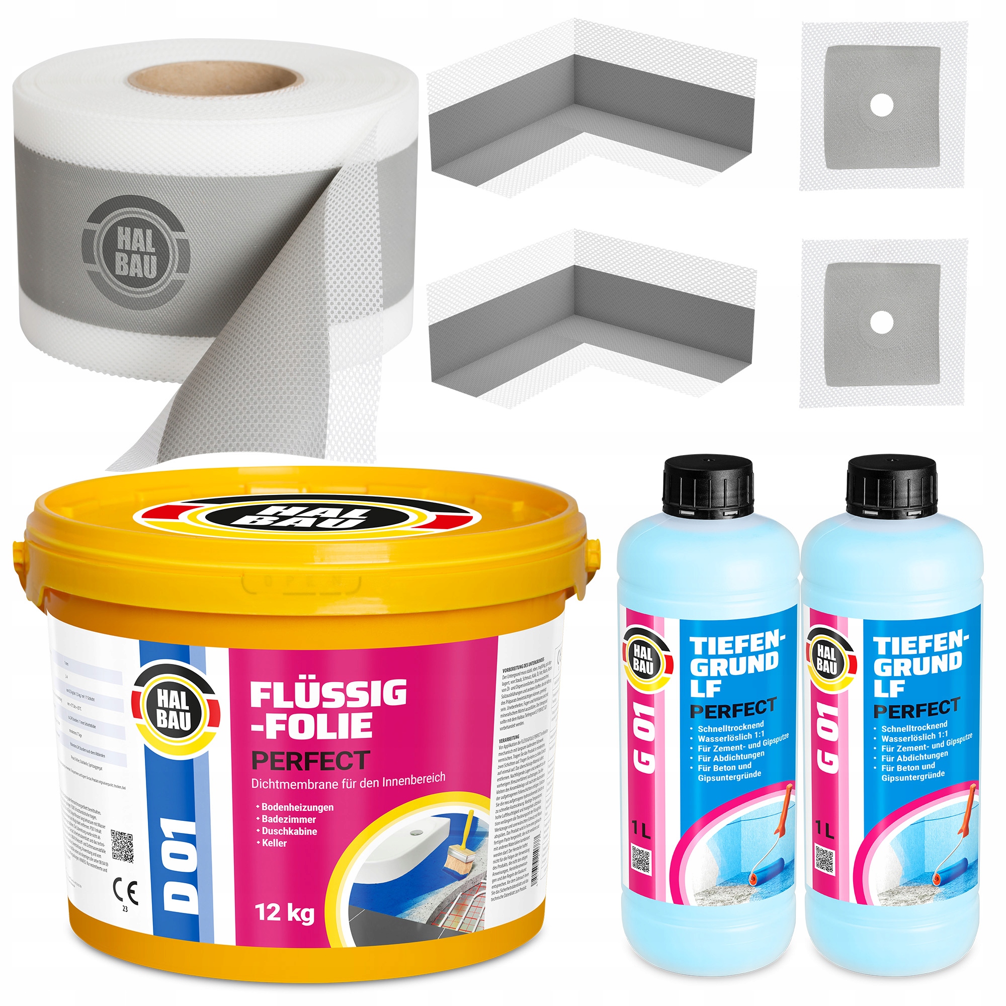 Fólie 12 kg Rohy Páska 10 m Pozemek 2 l