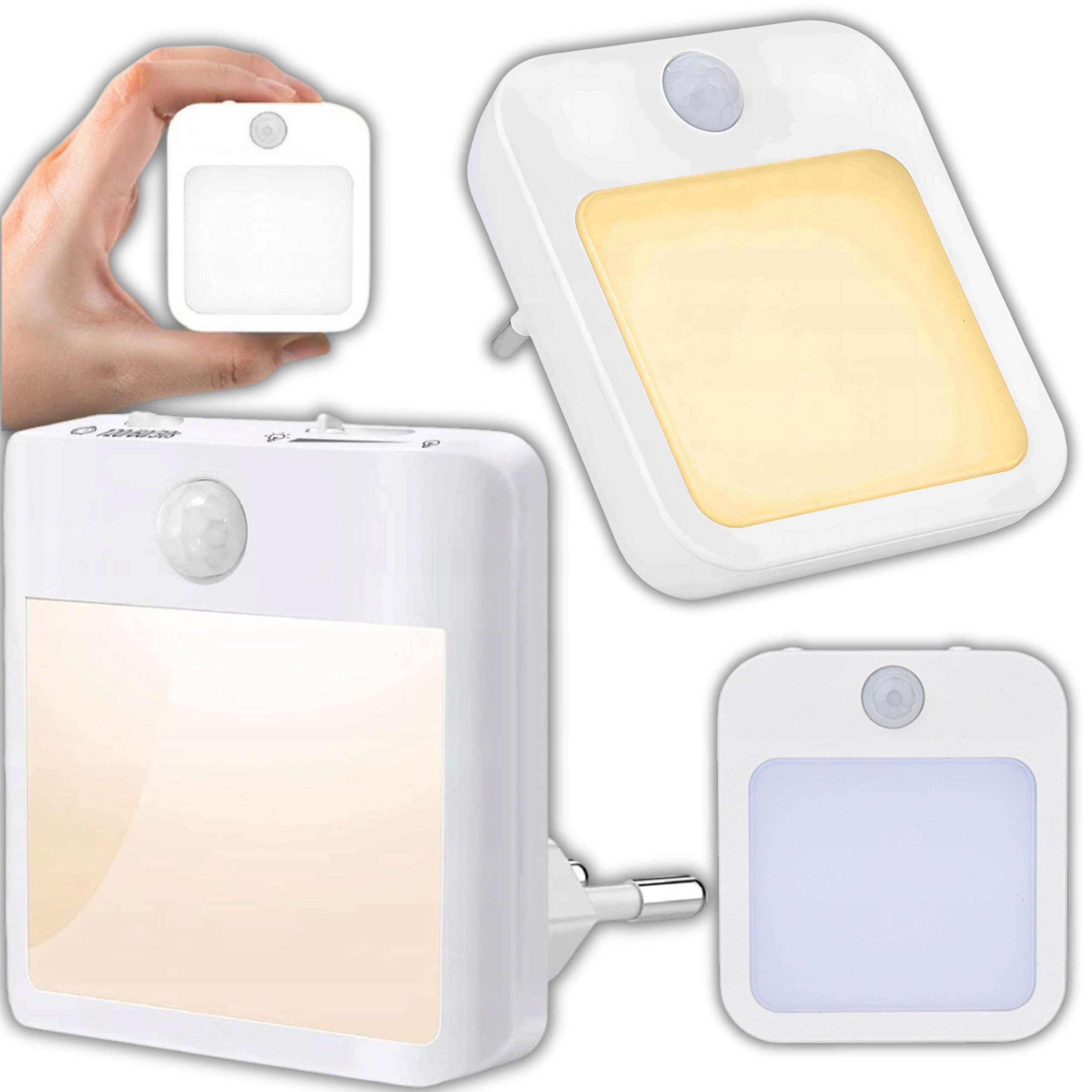 Noční Lampa Pro Kontakt Led Senzor Pohybu Soumraku Do Zásuvky Regulace